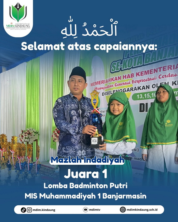 Juara 1 Musabaqah Hifdzil Qur’an (MHQ) 5 Juz
